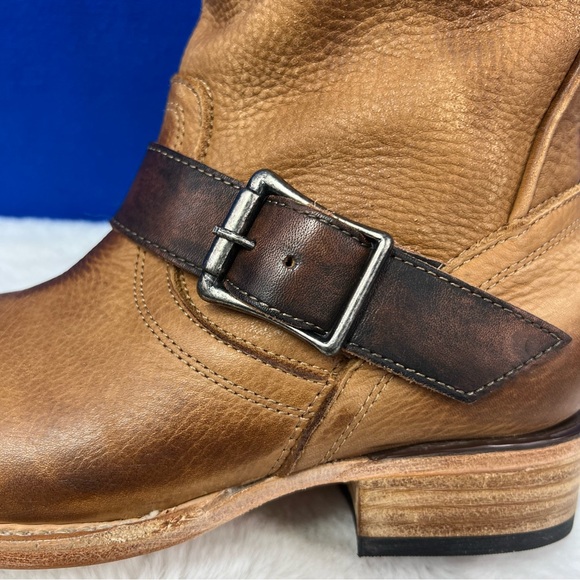 BNIB |•FREEBIRD🦅BY STEVEN•| RIP Brown Leather Moto Boots - Picture 3 of 11